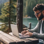 Digital nomad working on Workation
