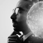 RLE Mobility, nachdenklicher Mann, Overlay zur Digitalisierung