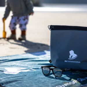 RLE Workation Products on a beach in Ireland