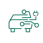 Icon Geometrische Integration HV & LV Bordnetz Icon Geometric integration of HV & LV wiring systems
